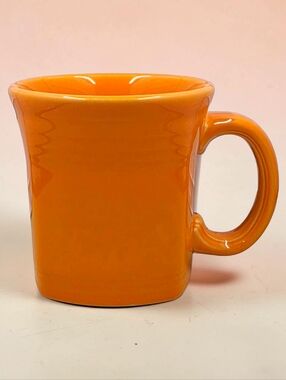Fiesta Tangerine Orange Square Mug Homer Laughlin USA